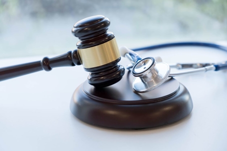 Gavel and stethoscope to represent treatment courts